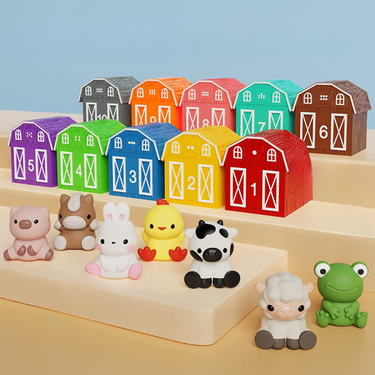 FarmVibes | Spelenderwijs leren - Montessori kleur- en dierensorteerspel